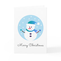 Prettig kerstfeest Sneeuwman Sneeuwvlokken