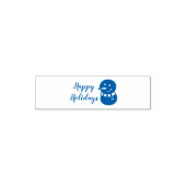 Prettig kerstfeest Sneeuwman Zelfinktende Stempel (Design)