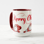 Prettig kerstfeest Sneeuwmannen  Mok (Voorkant links)