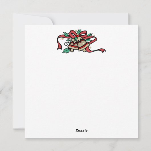 Prettig kerstfeest, Sneeuwmannen vieren feest Feestdagenkaart (Achterkant)