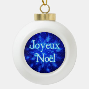 Prettig Kerstfeest - Sneeuwstorm Keramische Bal Ornament