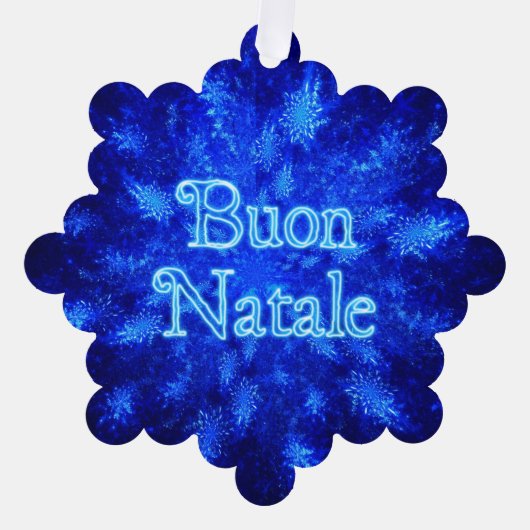 Prettig kerstfeest - Sneeuwstorm  Ornament Kaart (Voorkant)