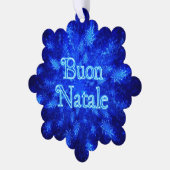Prettig kerstfeest - Sneeuwstorm  Ornament Kaart (Links)