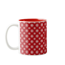 Prettig kerstfeest Sneeuwvlokken Rood Wit Custom