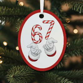 Prettig kerstfeest snoepriet 6-7 Meme Grappig Metalen Ornament