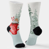 Prettig kerstfeest sokken (Gebogen)