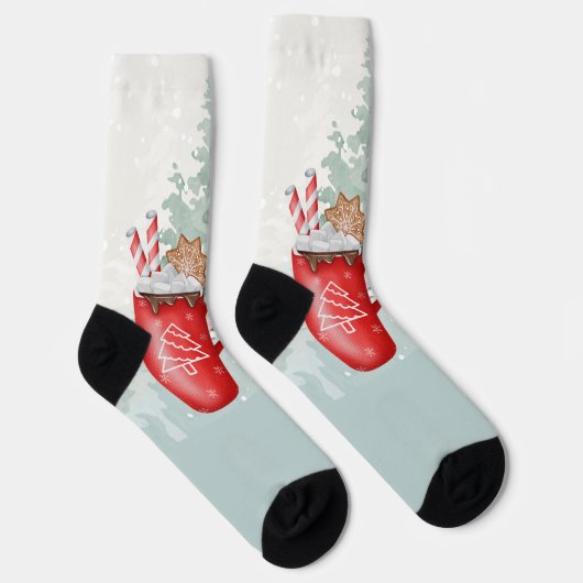 Prettig kerstfeest sokken (Rechts)