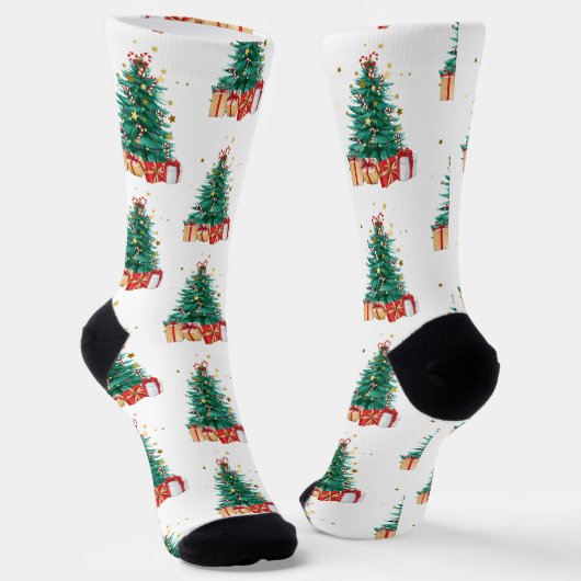 Prettig kerstfeest sokken (Gebogen)