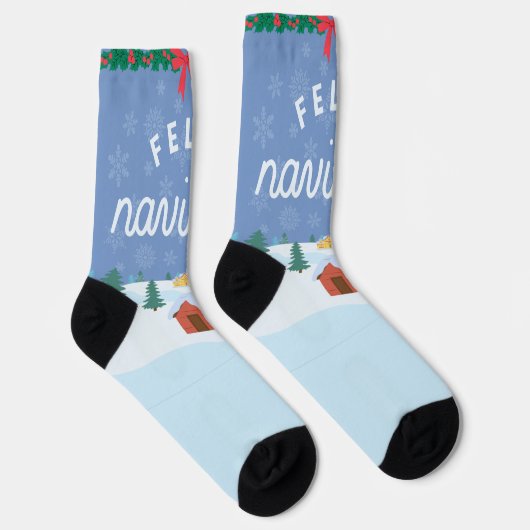 Prettig kerstfeest sokken (Rechts)