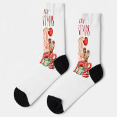 Prettig kerstfeest sokken (Links)