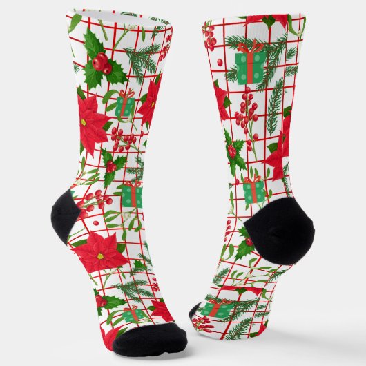 Prettig kerstfeest sokken (Gebogen)