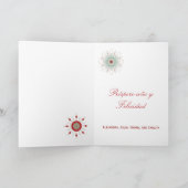 Prettig Kerstfeest Southwestern Kerstboom Groet Feestdagen Kaart (Binnen)