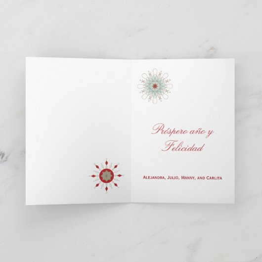 Prettig Kerstfeest Southwestern Kerstboom Groet Feestdagen Kaart (Binnen)