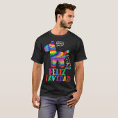 Prettig Kerstfeest Spaans Kerstfeest Grappig Mexic T-shirt (Voorkant volledig)