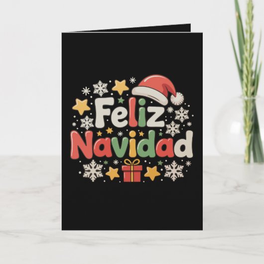 Prettig kerstfeest Spaans Mexicaans Prettig kerstf Kaart (Voorkant)