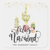 Prettig Kerstfeest | Spaanse Kerststicker Vierkante Sticker (Voorkant)