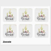 Prettig Kerstfeest | Spaanse Kerststicker Vierkante Sticker (Vel)