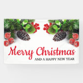 Prettig kerstfeest spandoek (Horizontaal)