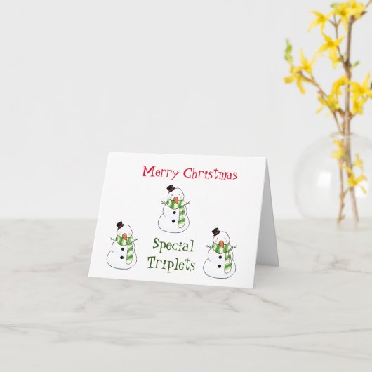 PRETTIG KERSTFEEST "SPECIALE DRIELINGEN KAART (Gele Bloem)