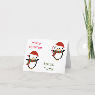 PRETTIG KERSTFEEST "SPECIALE TWINS" KAART