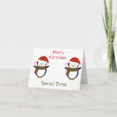 PRETTIG KERSTFEest "SPECIALE TWINS" KAART (Voorkant)