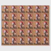 Prettig kerstfeest Sphynx Kat, Kerstmis Kerstman S Cadeaupapier (Vlak)