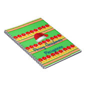 Prettig kerstfeest Spiraalboek Sinterklaas muts  Notitieboek (Rechterzijde)