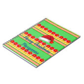 Prettig kerstfeest Spiraalboek Sinterklaas muts  Notitieboek (Linkerzijde)