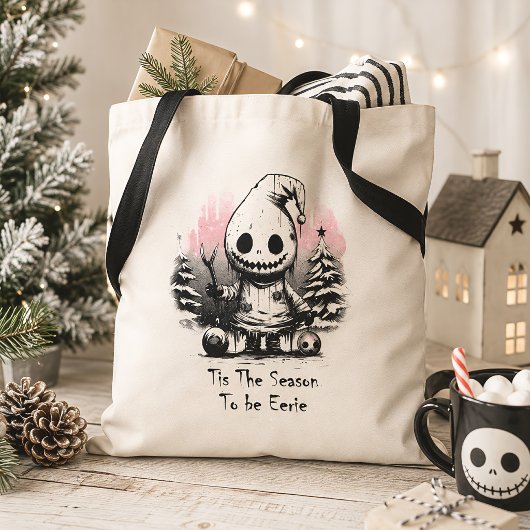 Prettig kerstfeest Spook Gothisch Tote Bag