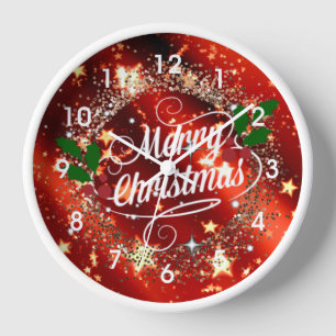 Prettig kerstfeest, sprankelend rood en goud ontwe