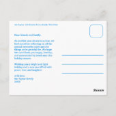 PRETTIG KERSTFEEST Sterren Holiday Aangepaste Boog Briefkaart (Achterkant)