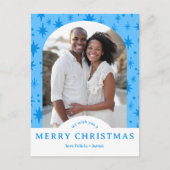PRETTIG KERSTFEEST Sterren Holiday Aangepaste Boog Briefkaart (Voorkant)