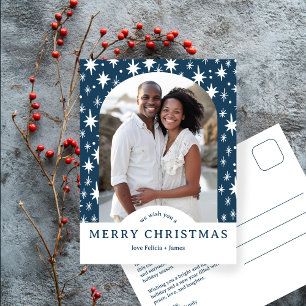 PRETTIG KERSTFEEST Sterren Vakantie Aangepaste Arc Briefkaart