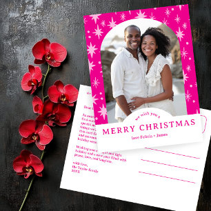 PRETTIG KERSTFEEST Sterren Vakantie Aangepaste Boo Briefkaart