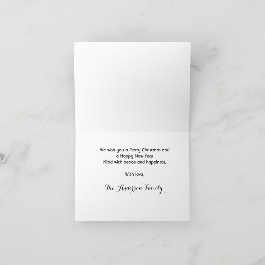 Prettig kerstfeest sterrenhemel op de boerderij me feestdagen kaart (Binnen)