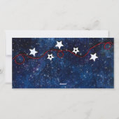 Prettig kerstfeest sterrennacht 3 foto collage feestdagenkaart (Achterkant)