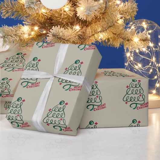 Prettig kerstfeest Stethoscoop CNA Medewerker Cadeaupapier (Feestdagen)
