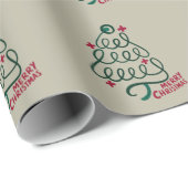 Prettig kerstfeest Stethoscoop CNA Medewerker Cadeaupapier (Rol Hoek)
