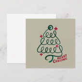 Prettig kerstfeest Stethoscoop CNA Medewerker Kaart (Voorkant / Achterkant)