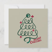 Prettig kerstfeest Stethoscoop CNA Medewerker Kaart (Voorkant)