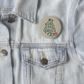 Prettig kerstfeest Stethoscoop CNA Medewerker Ronde Button 5,7 Cm (In situ)