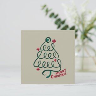 Prettig kerstfeest Stethoscoop CNA Medische Werker Feestdagenkaart