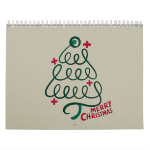 Prettig kerstfeest Stethoscoop CNA Medische Werker Kalender