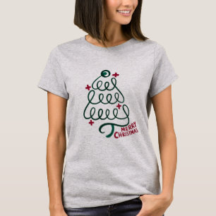 Prettig kerstfeest Stethoscoop CNA Medische Werker T-shirt