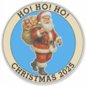 Prettig kerstfeest sticker (Voorkant)
