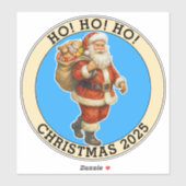 Prettig kerstfeest sticker (Vel)
