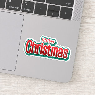Prettig kerstfeest sticker