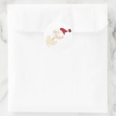 Prettig kerstfeest sticker (Tas)