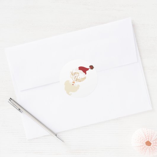 Prettig kerstfeest sticker (Envelop)
