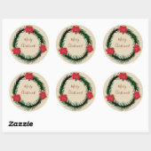 Prettig kerstfeest Sticker (Vel)
